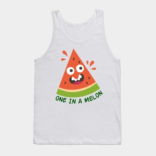 one in a melon funny hand drawn sticker Tank Top